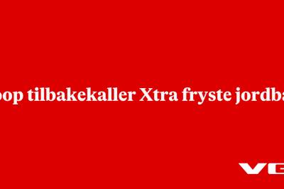 Coop tilbakekaller Xtra fryste jordbær