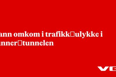 Mann omkom i trafikk­ulykke i Lunner­tunnelen