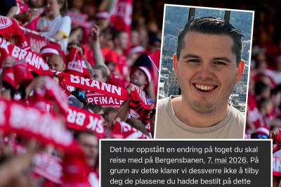 Sebastian (30) gledet seg til finalen. Så kom beskjeden fra Vy.