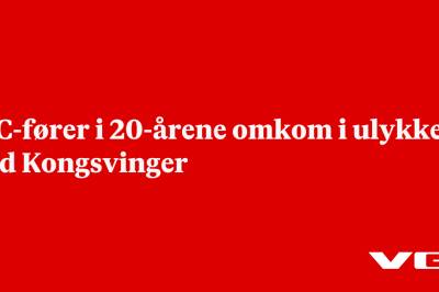 MC-fører i 20-årene omkom i ulykke ved Kongsvinger