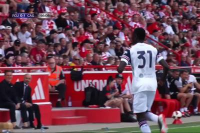 Paul Mendy med mål mot Union Berlin