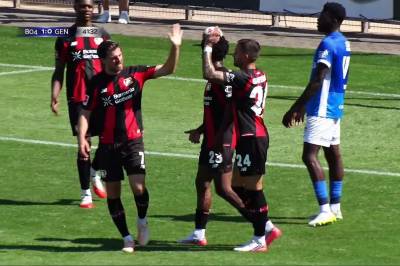 Nathan Tella setter 2-0 mot KRC Genk