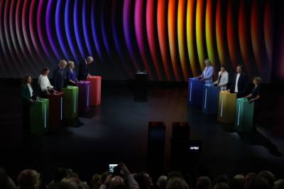 Rett i strupen på Søreide i årets første parti­lederdebattt