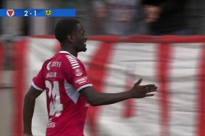 Charles Sagoe Jr setter 2-1 mot Mjällby