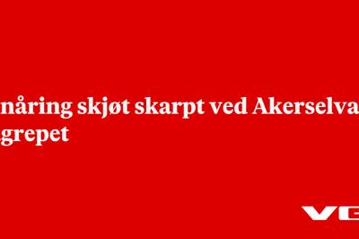 Tenåring skjøt skarpt ved Akerselva – pågrepet