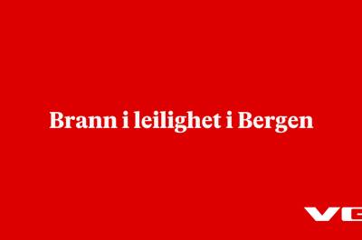 Brann i leilighet i Bergen