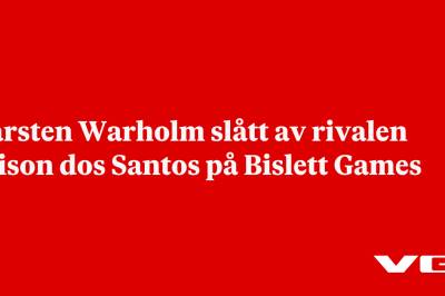 Karsten Warholm slått av rivalen Alison dos Santos på Bislett Games