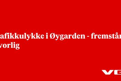 Trafikkulykke i Øygarden - fremstår alvorlig