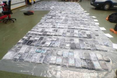 Enormt kokainbeslag – var på vei til Norge