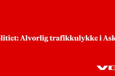Politiet: Alvorlig trafikkulykke i Asker
