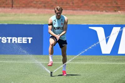 Ødegaard på treningsfeltet