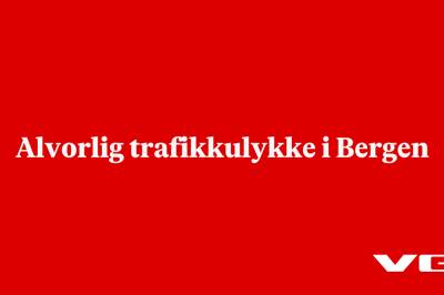 Alvorlig trafikkulykke i Bergen