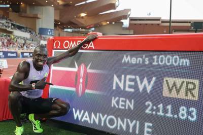 Wanyonyi slo 27 år gammel verdensrekord på 1000 meter