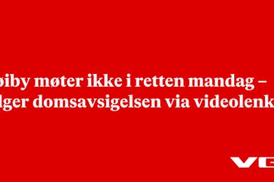 Høiby møter ikke i retten mandag – følger domsavsigelsen via videolenke