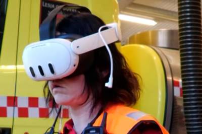 Nødetatene redder VR-mennesker