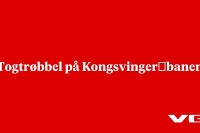 Togtrøbbel på Kongsvinger­banen