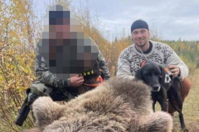 Her blir bjørnen skutt