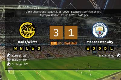 Det er flere enn Norwich som får med seg at Kasper Høgh banker inn mål for Bodø/Glimt mot Manchester City