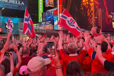 Norge har gjeninntatt Times Square