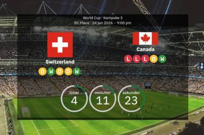 Sveits mot Canada: VM 2026 – lagoppstillinger, statistikk, forhåndsvisning og spådom