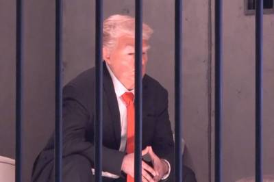 Satte «Trump» bak gitter