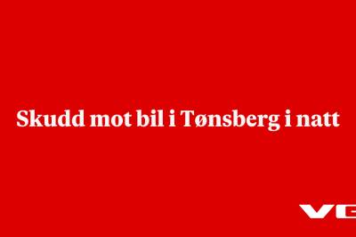 Skudd mot bil i Tønsberg i natt