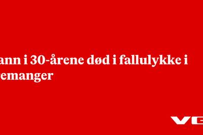 Mann i 30-årene død i fallulykke i Bremanger