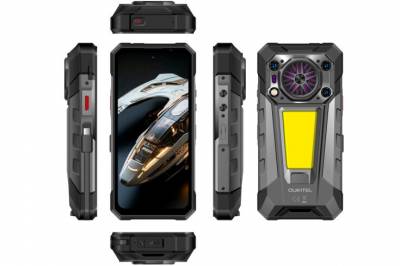 Tenn bål med den nye Oukitel-smarttelefonen som har en brannstarter som standard