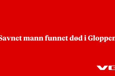 Savnet mann funnet død i Gloppen