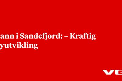 Brann i Sandefjord: – Kraftig røyutvikling