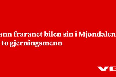 Mann fraranet bilen sin i Mjøndalen av to gjerningsmenn