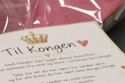 Barnehage på Vinstra sendte hilsen til Kong Harald - ble vist frem hos Riksarkivet