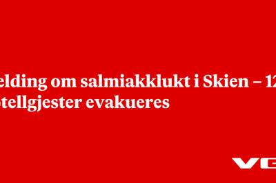 Melding om salmiakklukt i Skien – 126 hotellgjester evakueres
