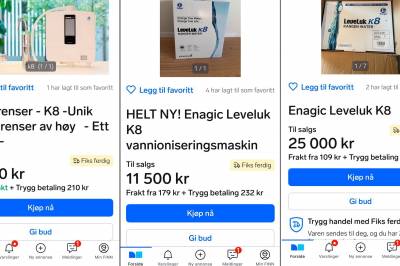 Vannmaskinene koster 60.000 per stykk – i fjor kjøpte minst hundre norske kvinner to hver