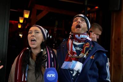 Viking-supportere i Birmingham