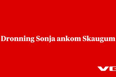 Dronning Sonja ankom Skaugum