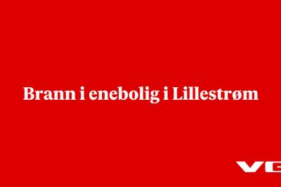 Brann i enebolig i Lillestrøm
