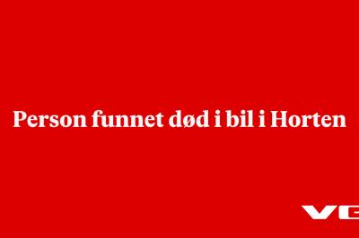 Person funnet død i bil i Horten