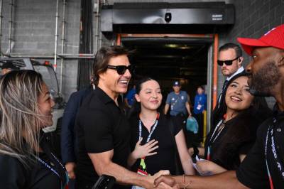 Superstjernen Tom Cruise på plass