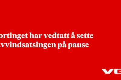 Stortinget har vedtatt å sette havvindsatsingen på pause
