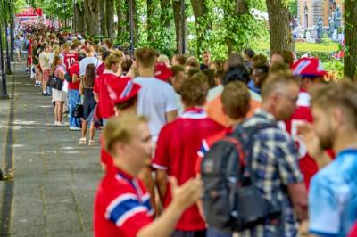 Lange køer før Norges 16-delsfinale