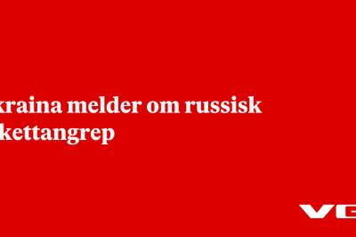 Ukraina melder om russisk rakettangrep