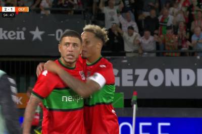 Emre Mor med mål mot Olympiacos FC