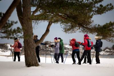 Skitur med havutsikt