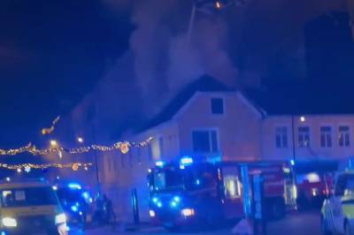 Brann i butikk i Kristiansand