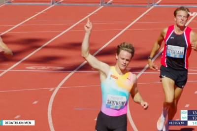 Sander Skotheim vant overlegent i første heat