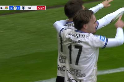 Isak Bjerkebo med mål mot GAIS