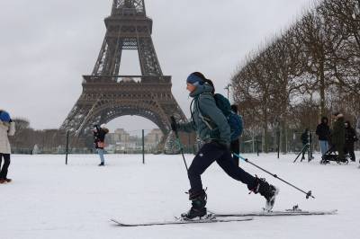 Vinterstormen Goretti herjer i Europa