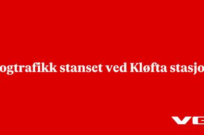 Togtrafikk stanset ved Kløfta stasjon