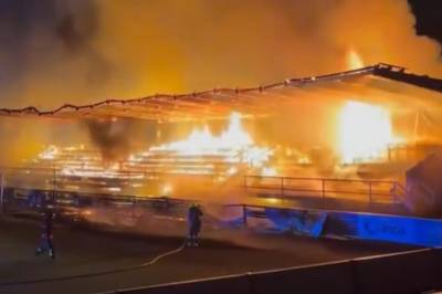Tre tenåringer satte fyr på et fotballstadion i Finland etter at klubben rykket ned